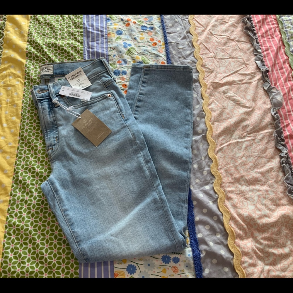 J. Crew NWT Toothpick Skinny High Rise 27